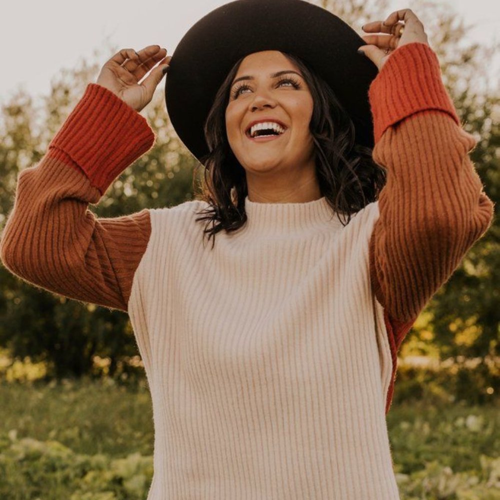 Kasha Colorblock Sweater